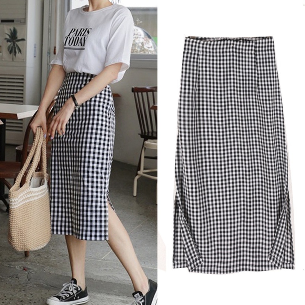 Swallow Grid Midi/Maxi Skit